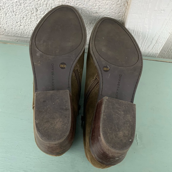 Lucky Brand Green Ankle Boots - Picture 8 of 9